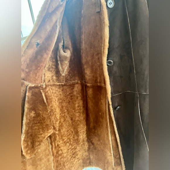 Opifix women’s shearling sheepskin coat, made in Italy. Size EU 40- US 8/10 - Picture 9 of 14